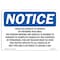 Signmission OSHA, 10" W, Rigid Plastic, 10" W, 14" L, Landscape, Vehicles Subject Search By Entering This Sign OS-NS-P-1014-L-18866 - alternate 1